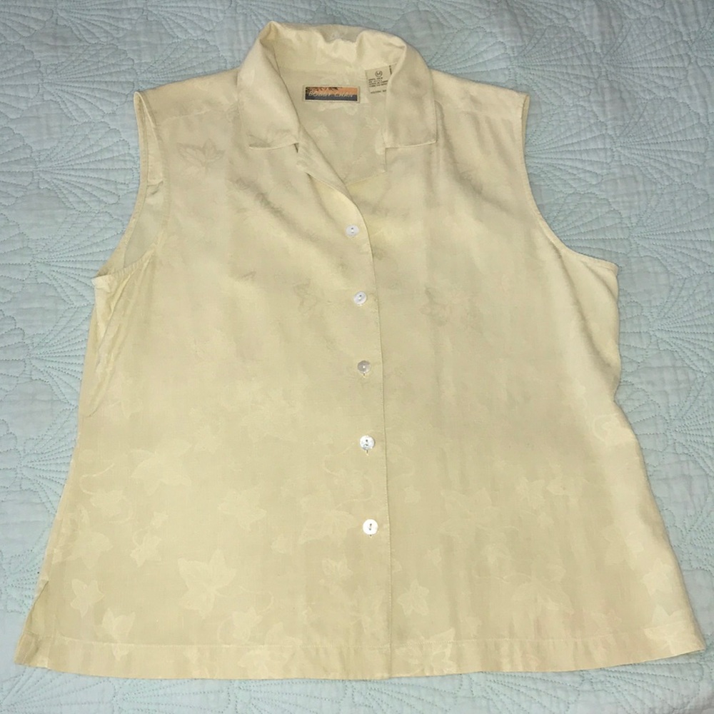 Bobby Chann Silk Sleeveless Shirt